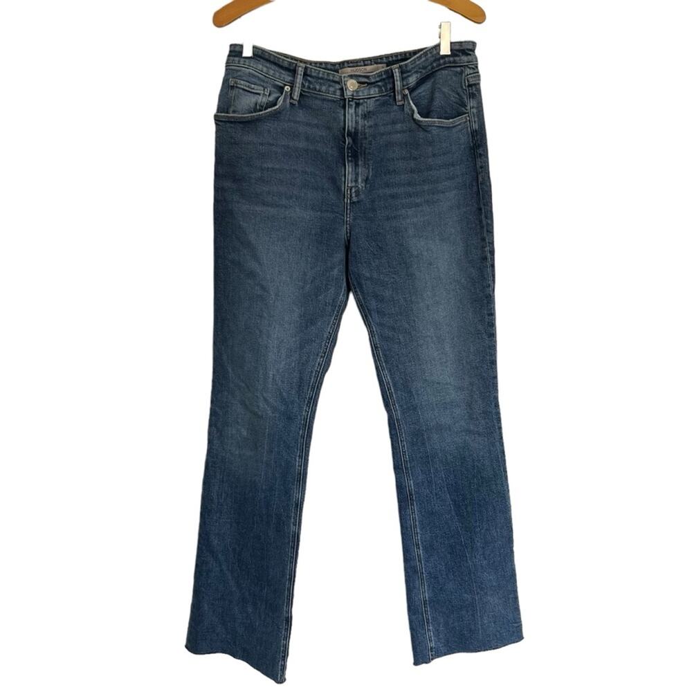 Hudson Barbara High-Rise Baby Boot Cut Flare Denim Jeans Starfish Wash Size 31
